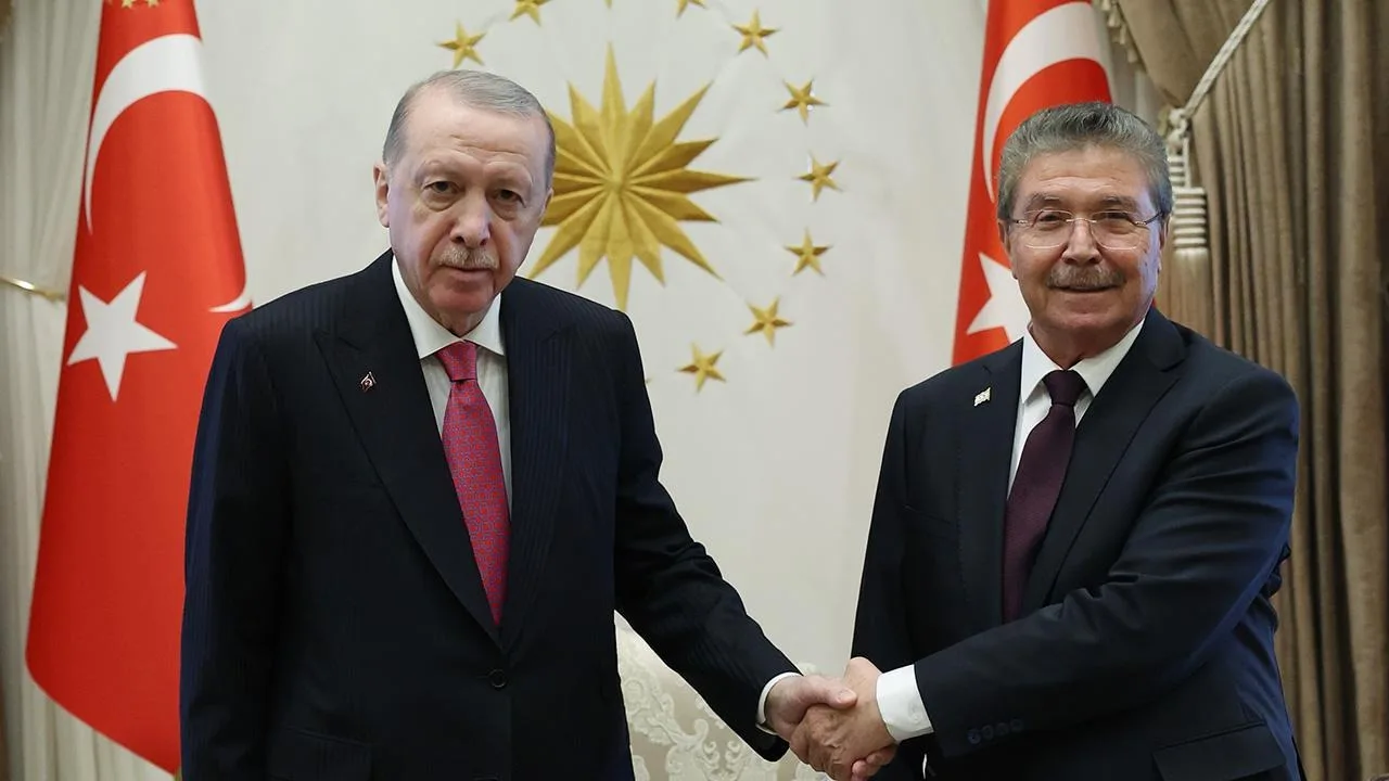 Erdoğan ile KKTC Başbakanı Üstel Ankara'da bir araya geldi