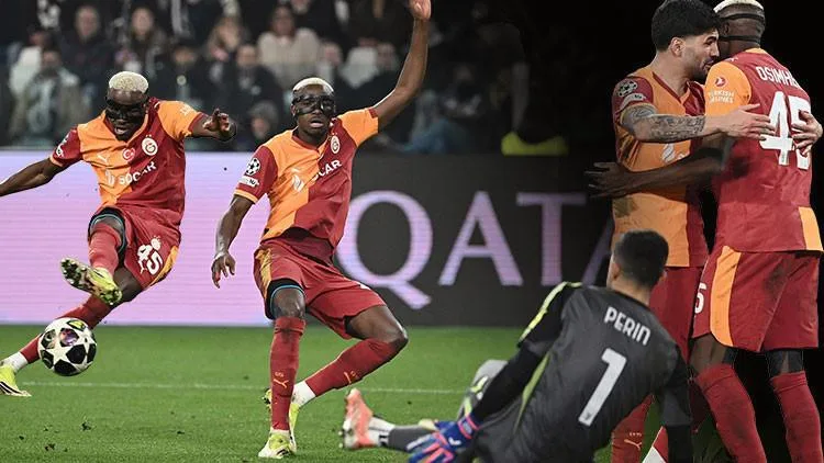 Galatasaray Avrupa'da üst tura yükselirken Osimhen rekor kırdı