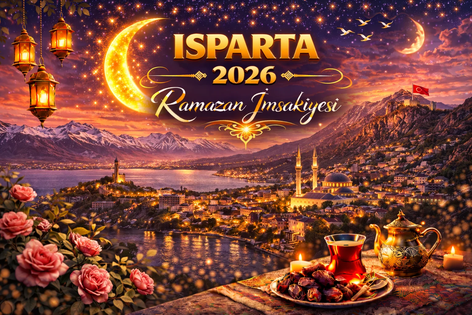 Isparta Sahur ve İftar Saati 2026 – Bugün Sahur ve İftar Kaçta? Güncel İmsakiye