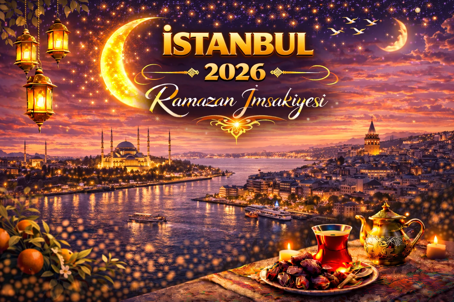 İstanbul İmsakiyesi 2026: Sahur Kaçta, İftar Kaçta, Oruç Kaç Saat? Diyanet Ramazan Takvimi