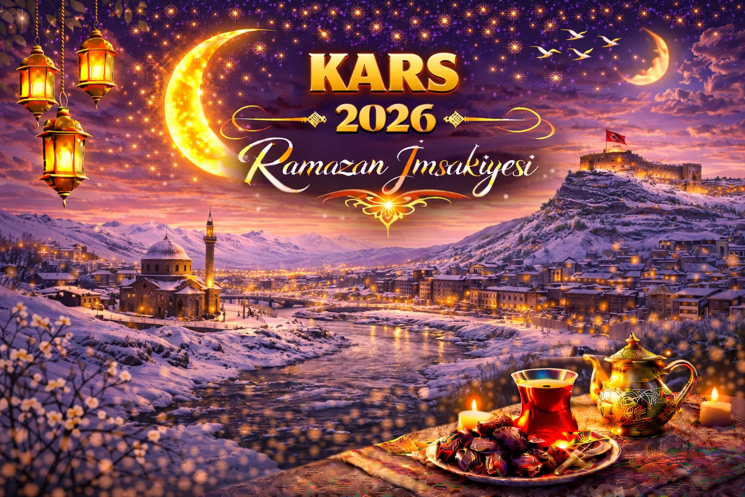 Kars Sahur ve İftar Saati 2026 – Bugün Sahur ve İftar Kaçta? Güncel İmsakiye
