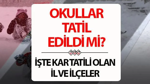 4 Mart 2026'da Ordu, Artvin, Erzurum, Kars ve Malatya'da okullar tatil mi?