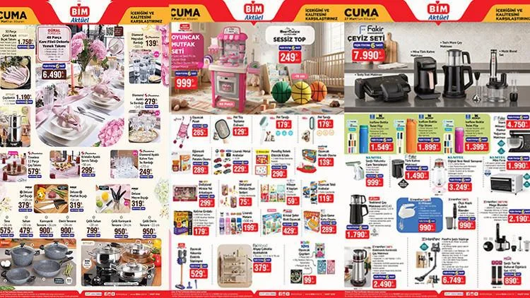Bim'de bu hafta cuma kataloğunda hangi aktüel ürünler var?