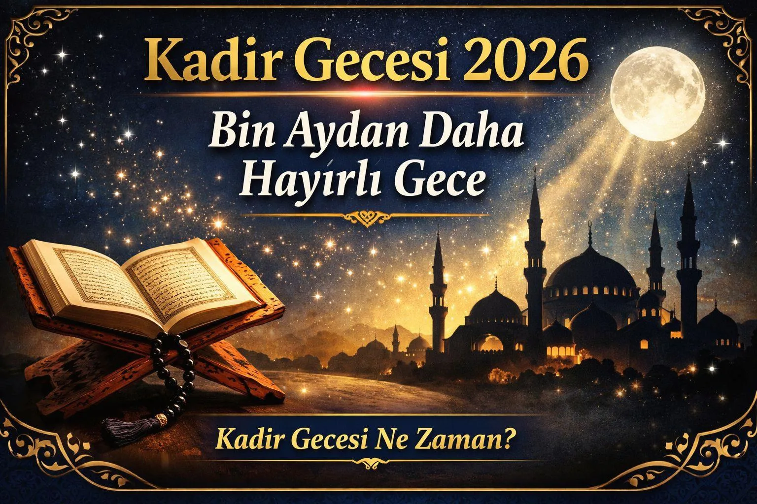Kadir Gecesi 2026 ne zaman ve Ramazan'ın kaçıncı gecesine denk geliyor?