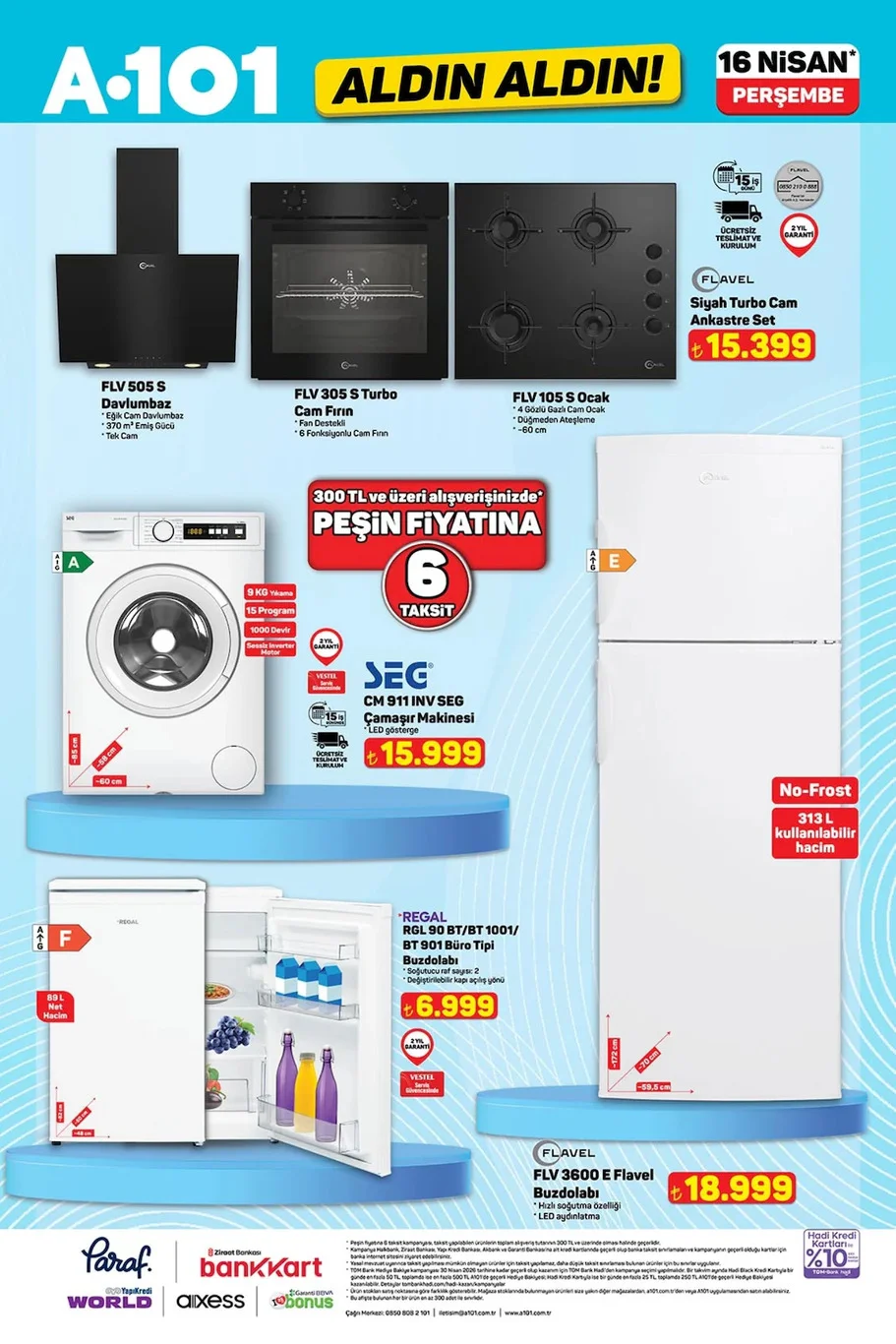 A101 16 Nisan 2026 aktüel kataloğu
