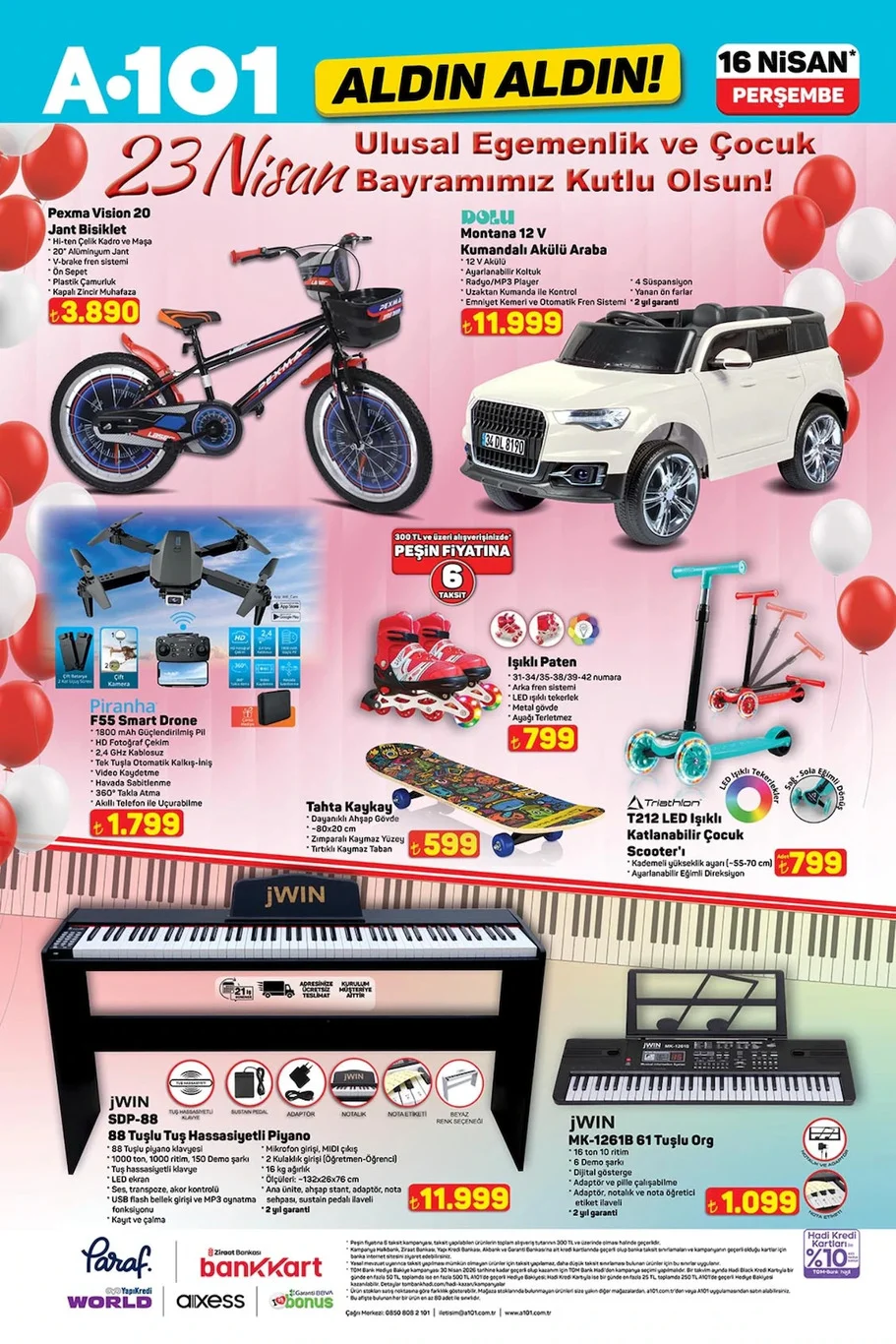 A101 16 Nisan 2026 aktüel kataloğu