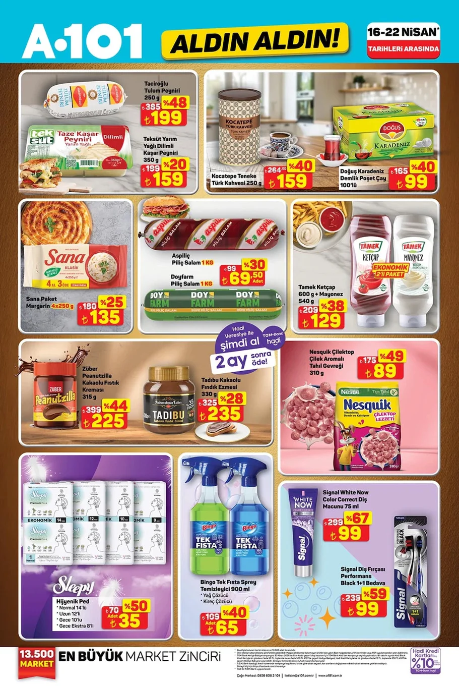 A101 16 Nisan 2026 aktüel kataloğu