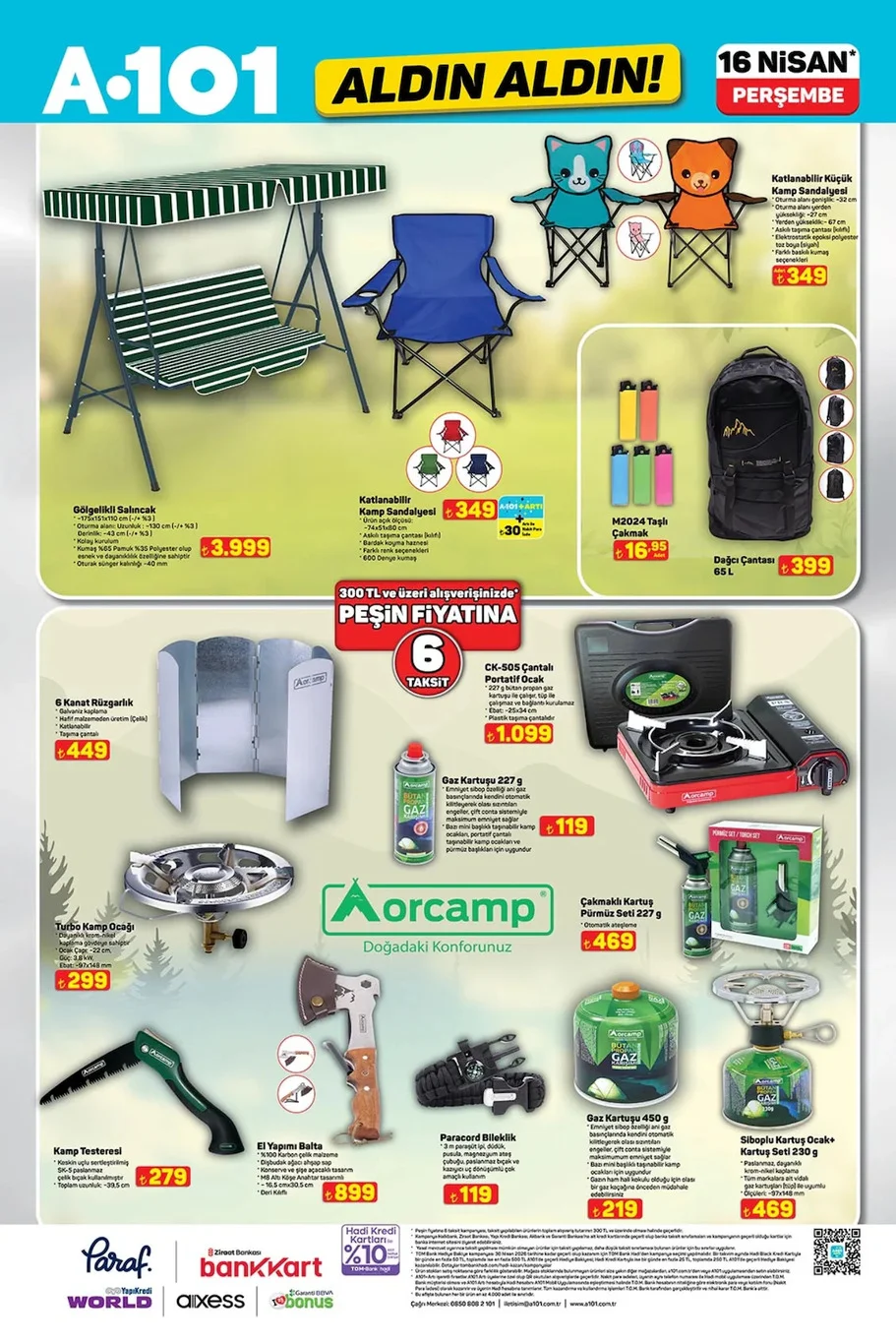A101 16 Nisan 2026 aktüel kataloğu