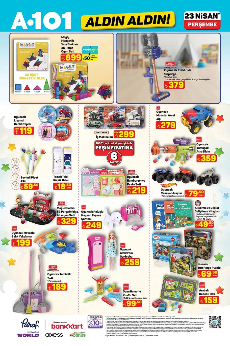 A101 23 Nisan 2026 aktüel kataloğu yayında