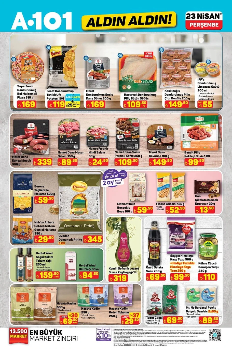 A101 23 Nisan 2026 aktüel kataloğu yayında