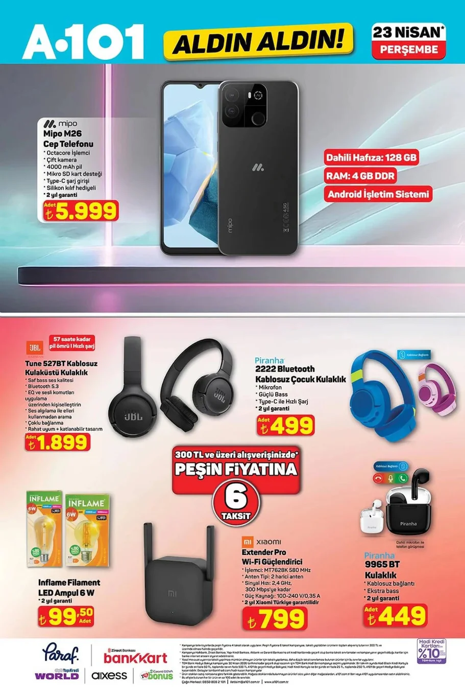 A101 23 Nisan 2026 aktüel kataloğu yayında