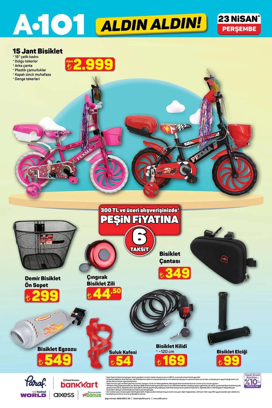 A101 23 Nisan 2026 aktüel kataloğu yayında