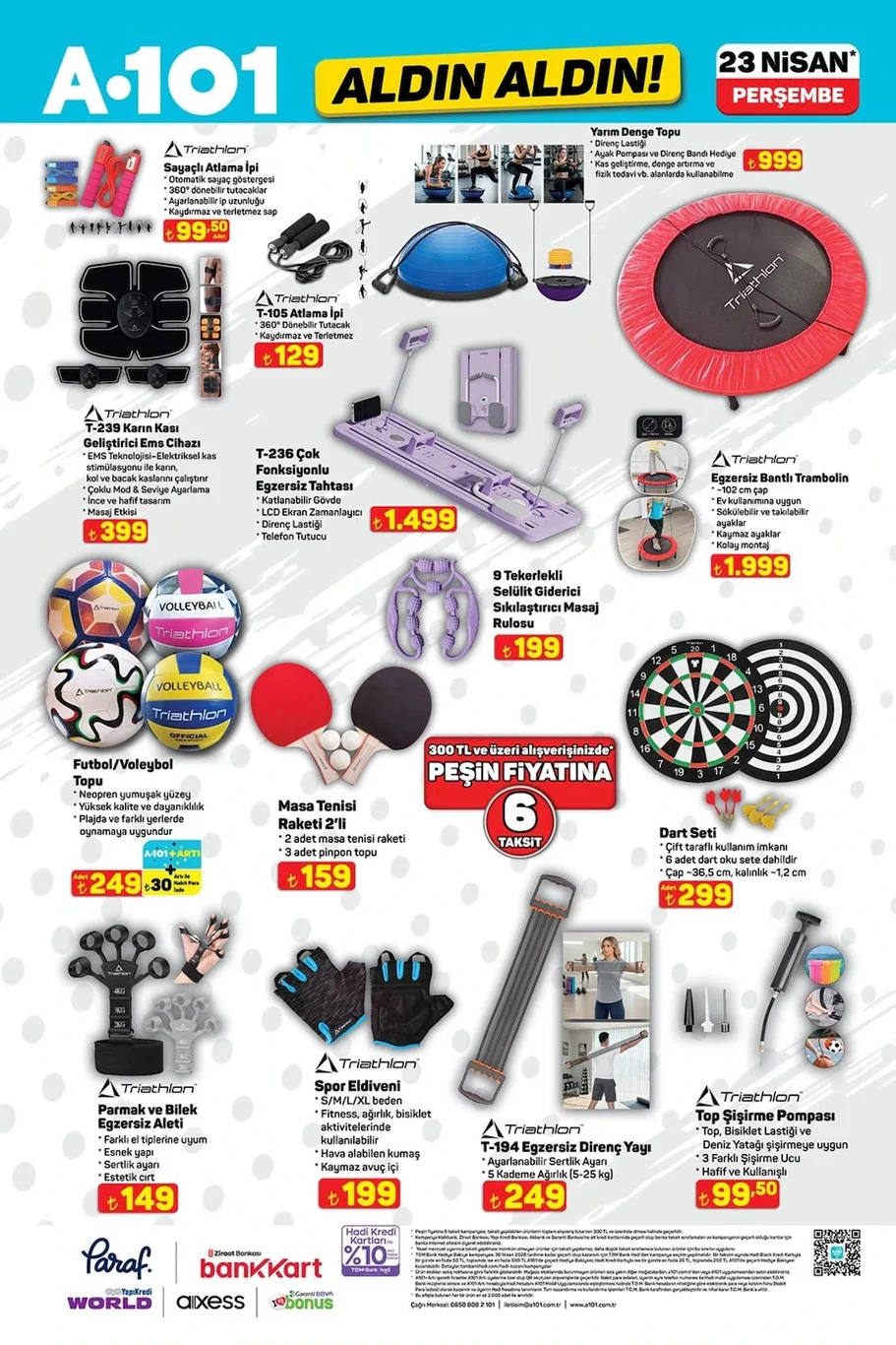 A101 23 Nisan 2026 aktüel kataloğu yayında