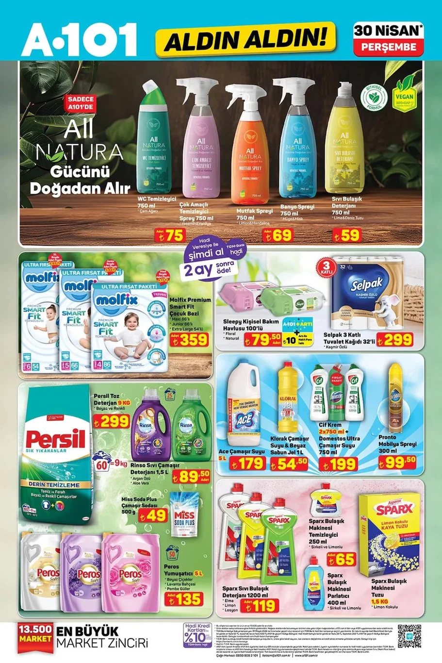 A101 30 Nisan aktüel kataloğu yayında