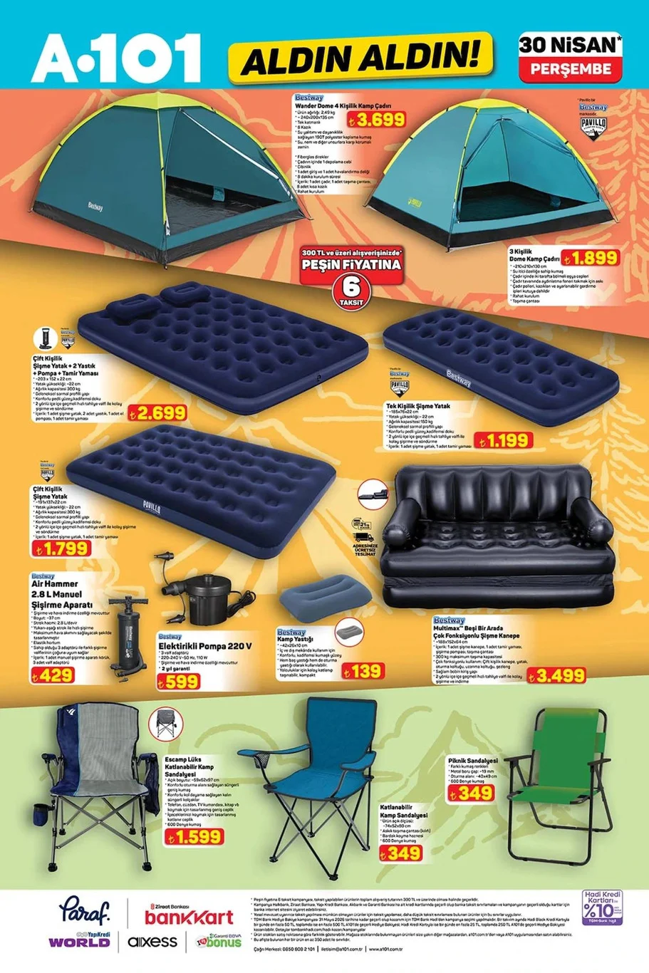 A101 30 Nisan aktüel kataloğu yayında