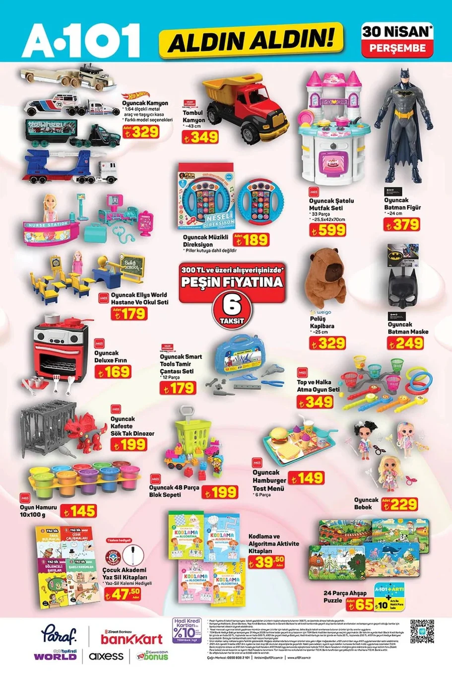 A101 30 Nisan aktüel kataloğu yayında