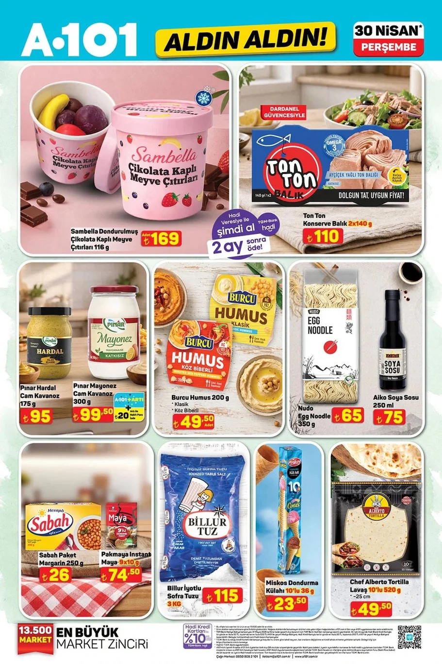 A101 30 Nisan aktüel kataloğu yayında