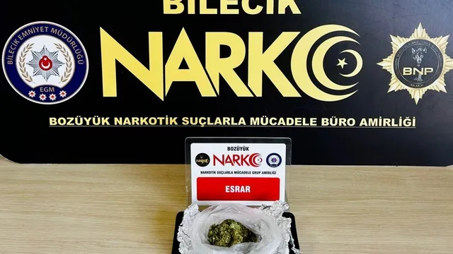 Bilecik'te uyuşturucu operasyonu: Bozüyük'te bir şüpheli yakalandı