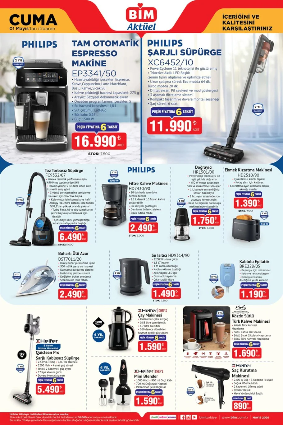 BİM 1 Mayıs aktüel kataloğu