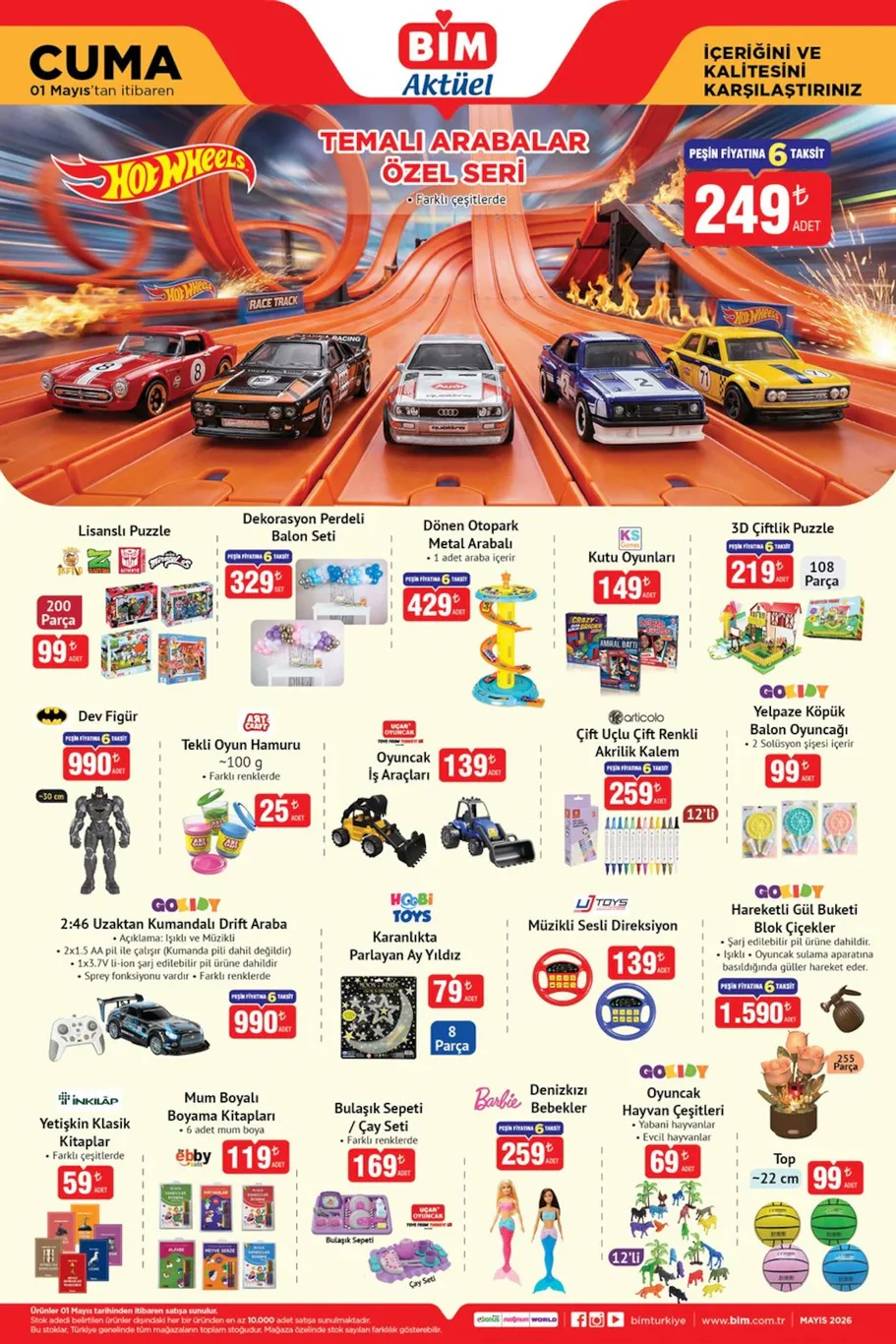BİM 1 Mayıs aktüel kataloğu