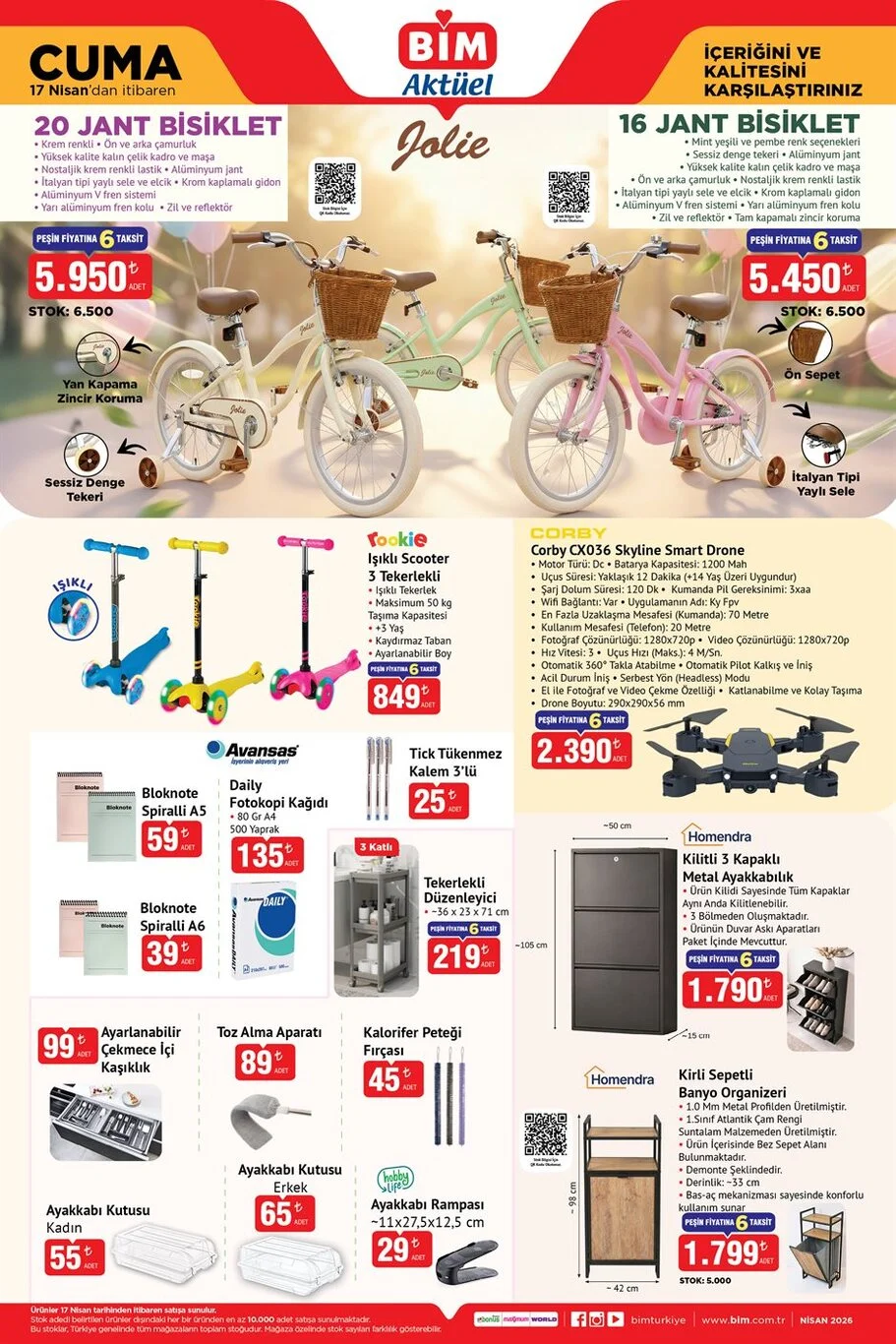 BİM 17 Nisan kataloğu yayında!
