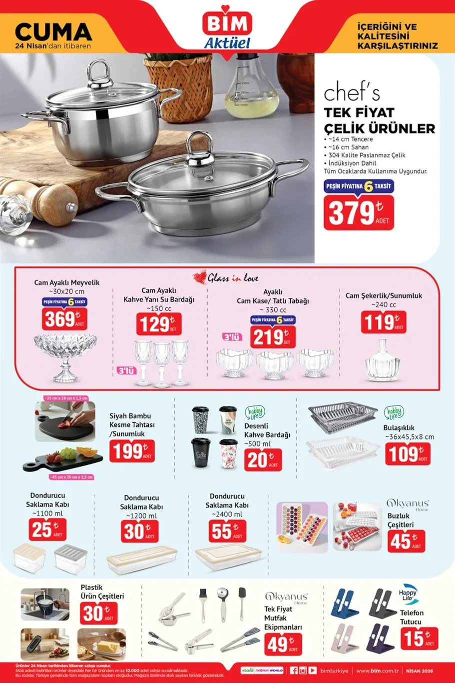 BİM 24 Nisan aktüel kataloğu