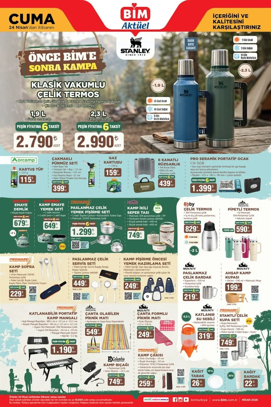 BİM 21-24 Nisan aktüel kataloğu