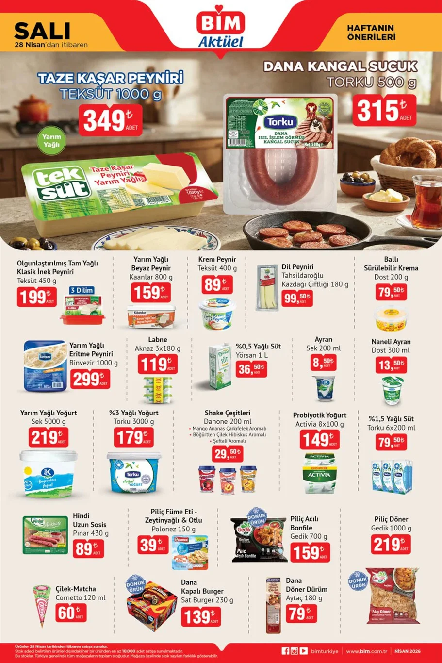 BİM 28 Nisan-1 Mayıs aktüel kataloğu