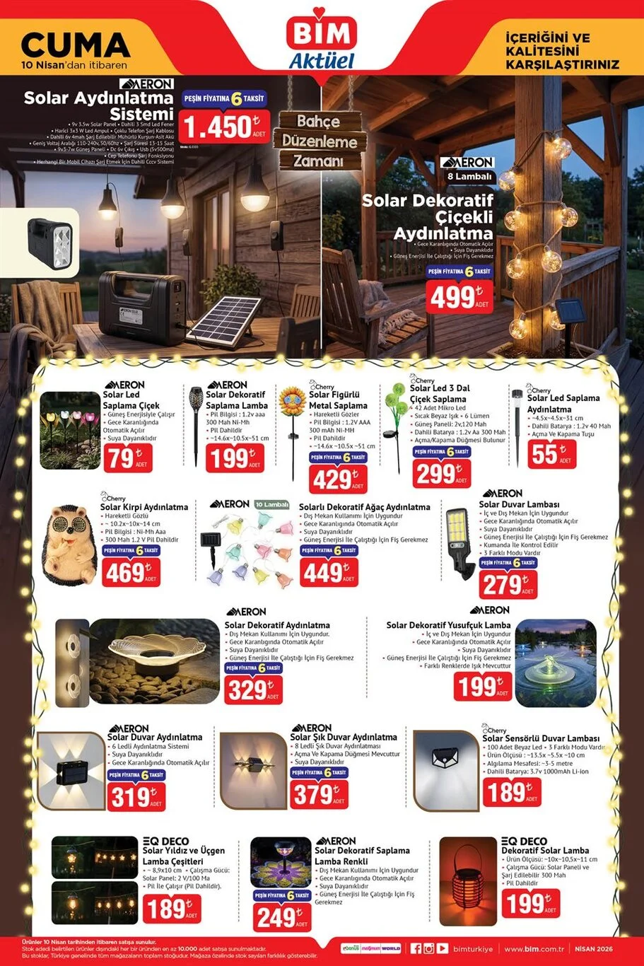 BİM 14-15 Nisan kataloğu yayında!
