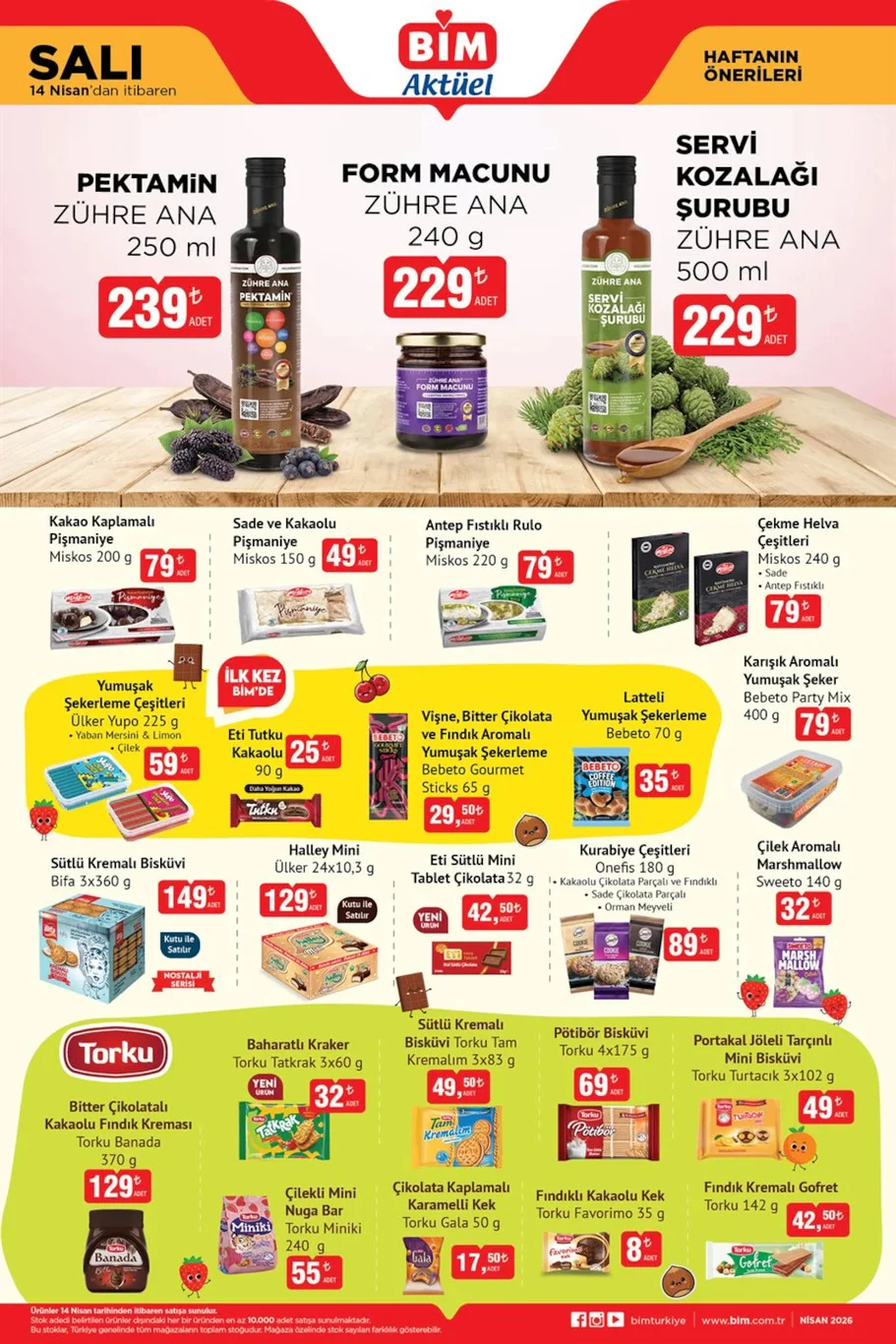 BİM 14-17 Nisan aktüel kataloğu