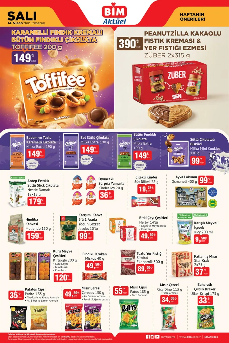 BİM 14-17 Nisan aktüel kataloğu