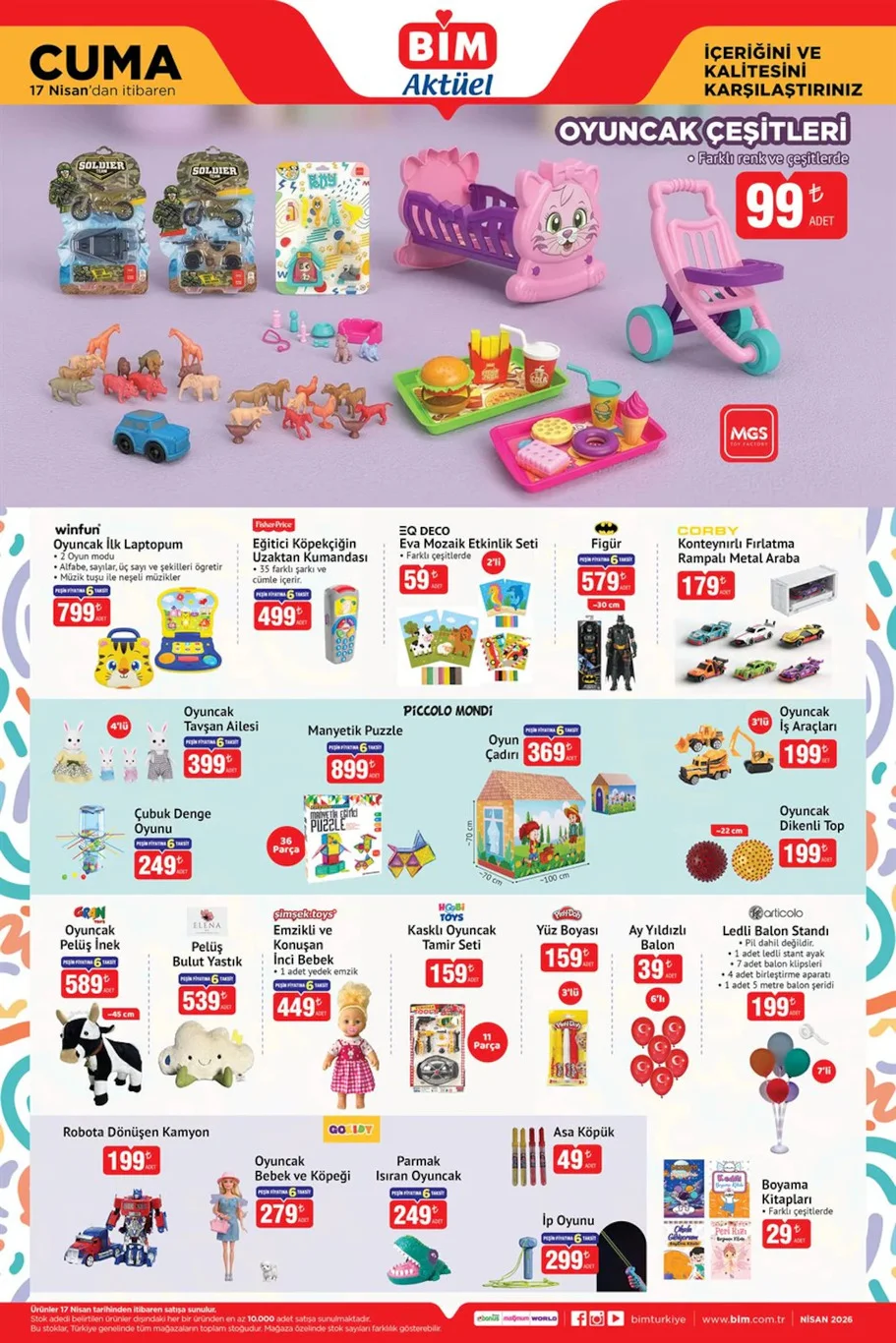 BİM 14-17 Nisan aktüel kataloğu