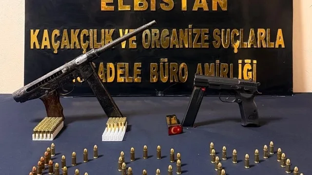 Kahramanmaraş'ta 121 fişek ve tabancayla yakalanan 1 kişi tutuklandı