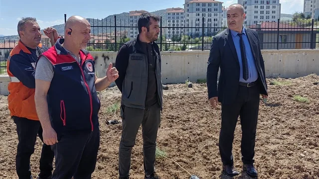 Kırıkkale Bahşılı'da 150 fidan toprakla buluştu