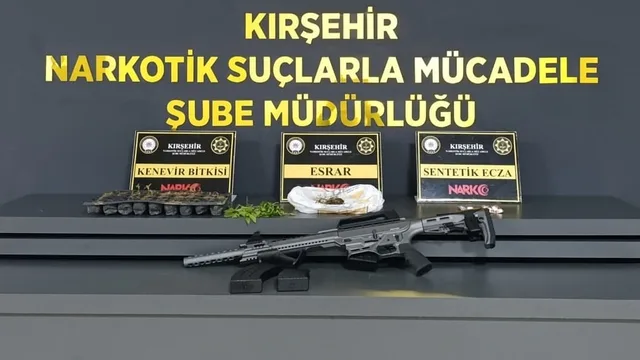 Kırşehir'de uyuşturucu ve silah operasyonu: 1 kişi tutuklandı