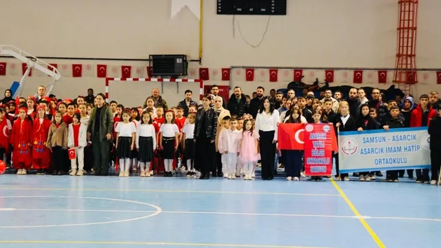 Samsun Asarcık'ta 23 Nisan Coşkusu: Öğrencilerden Muhteşem Gösteriler