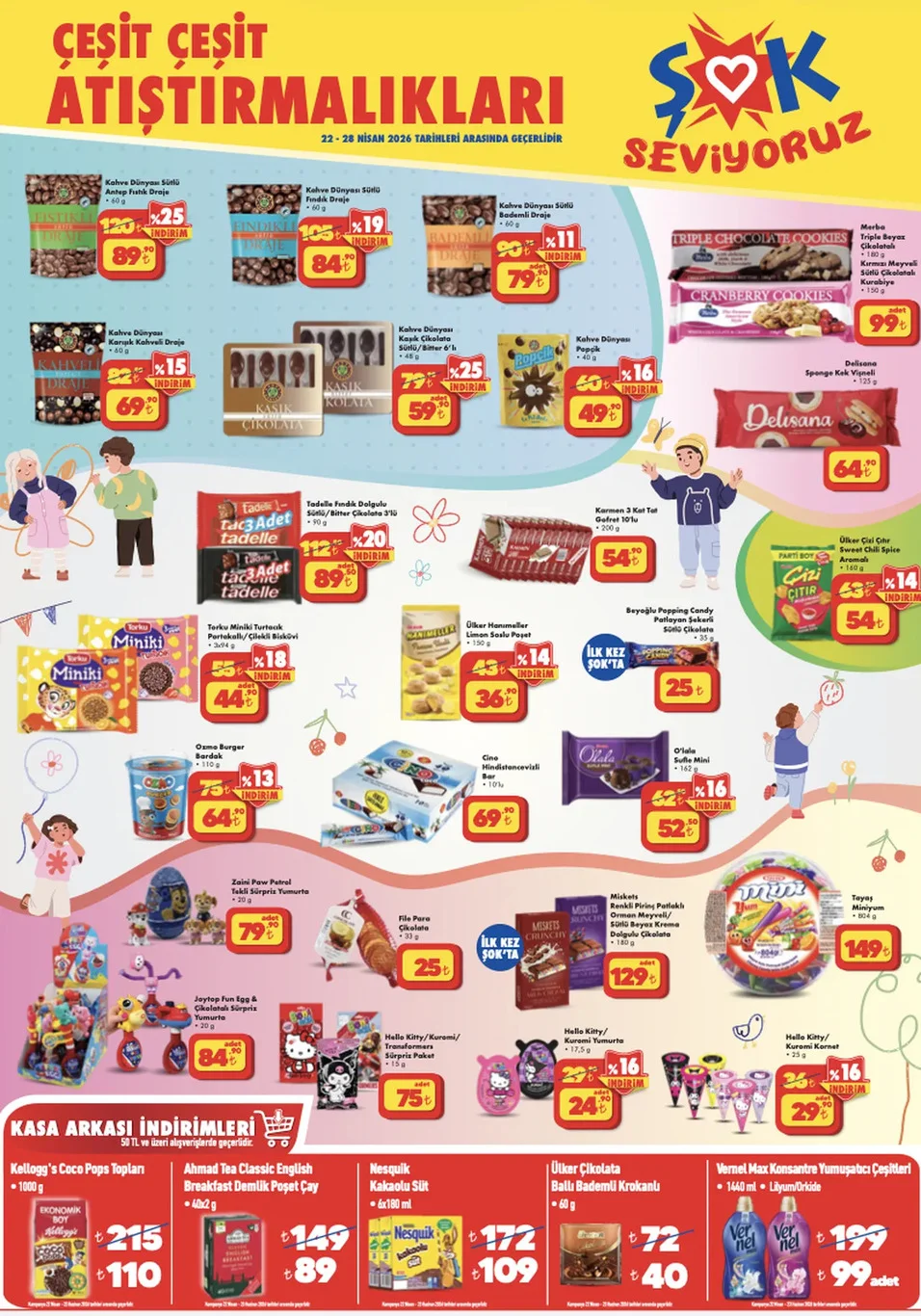 ŞOK 22-28 Nisan aktüel kataloğu yayında!