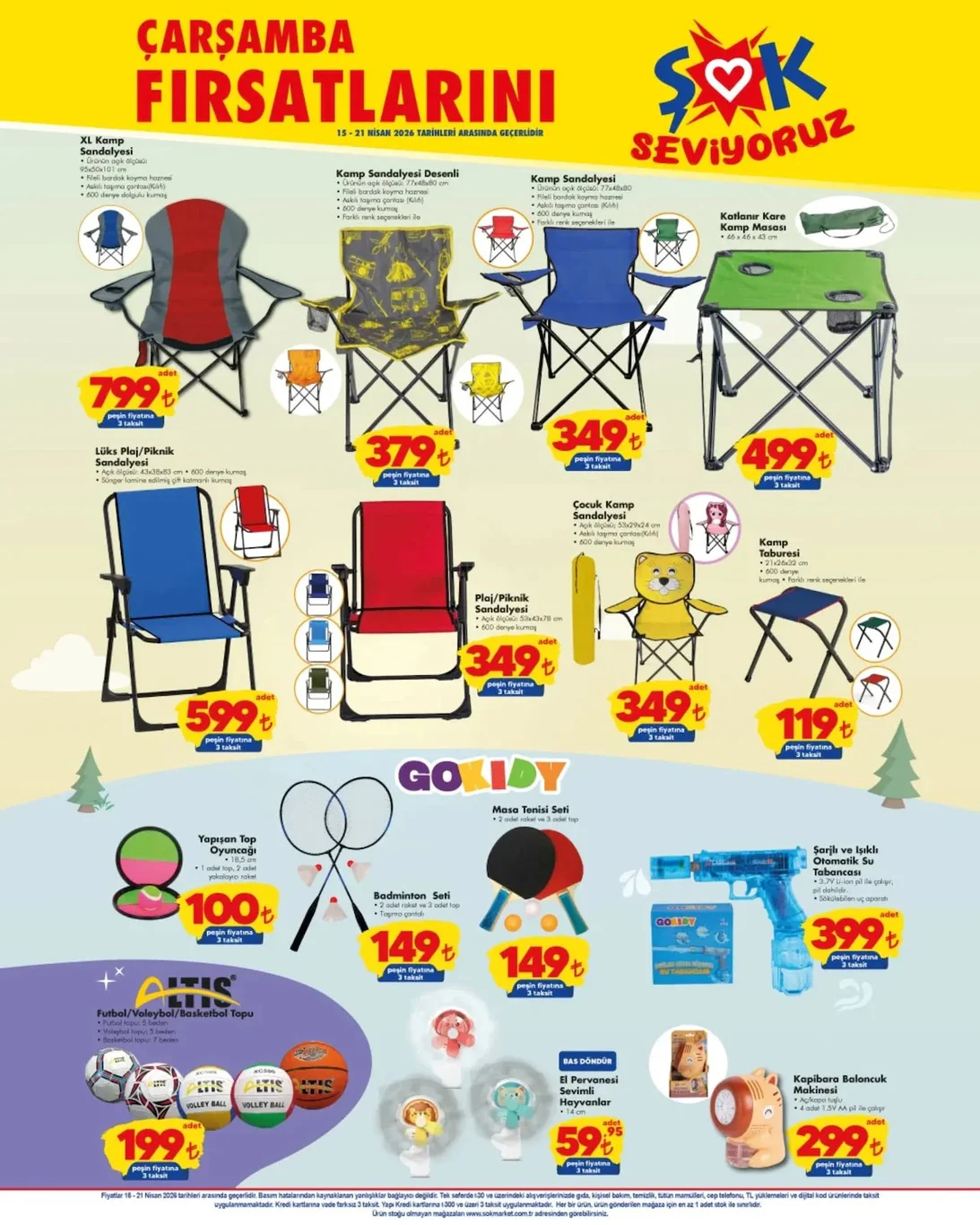 ŞOK 15 Nisan aktüel kataloğu yayında