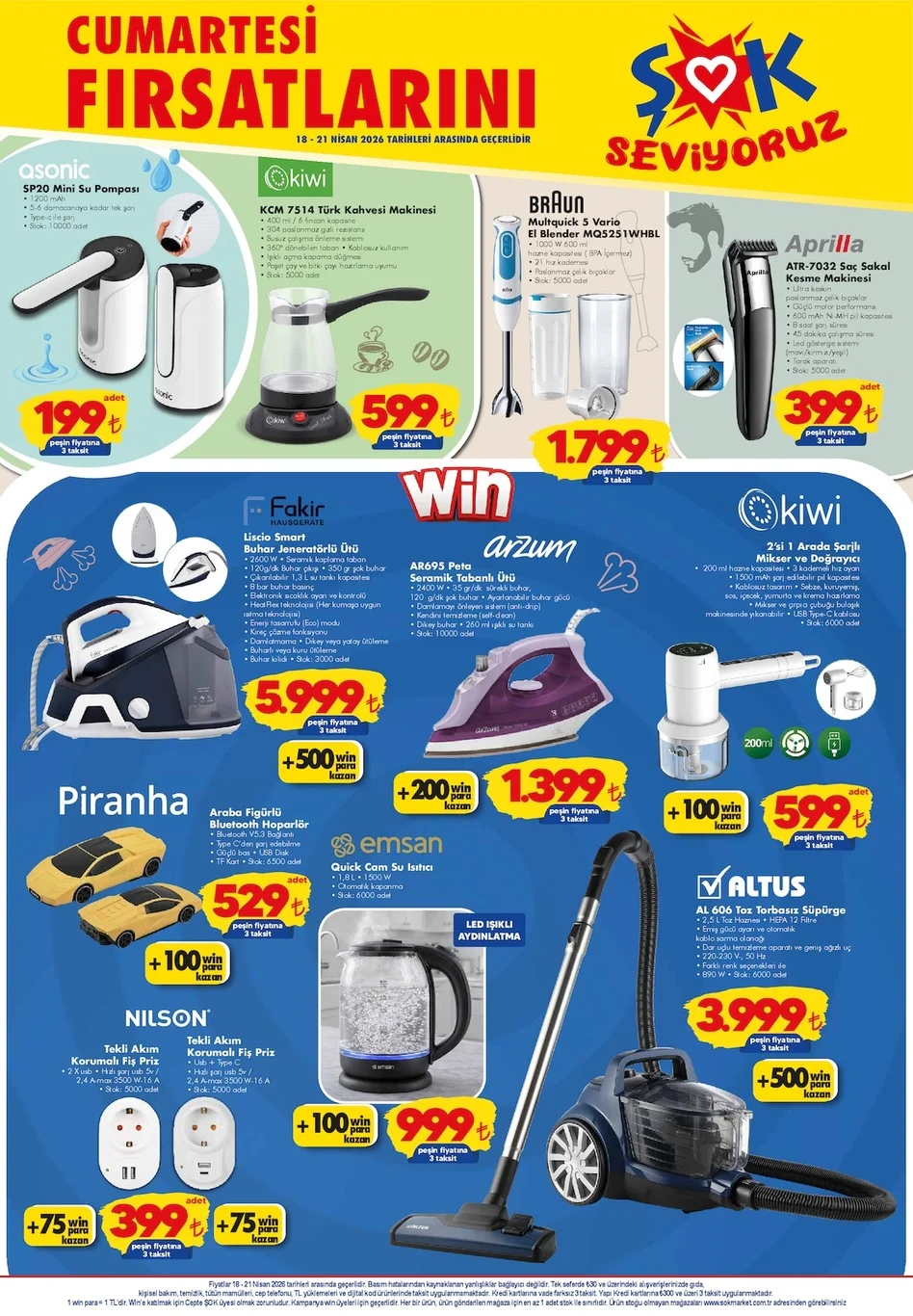ŞOK 18 Nisan aktüel kataloğu