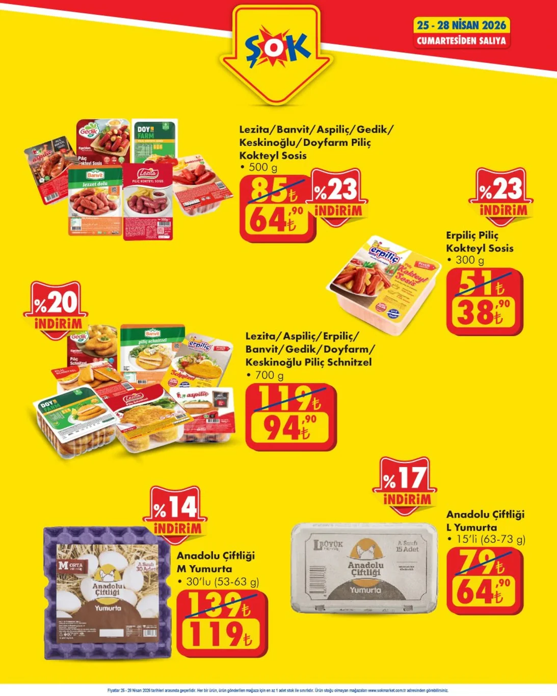 ŞOK 25 Nisan aktüel kataloğu