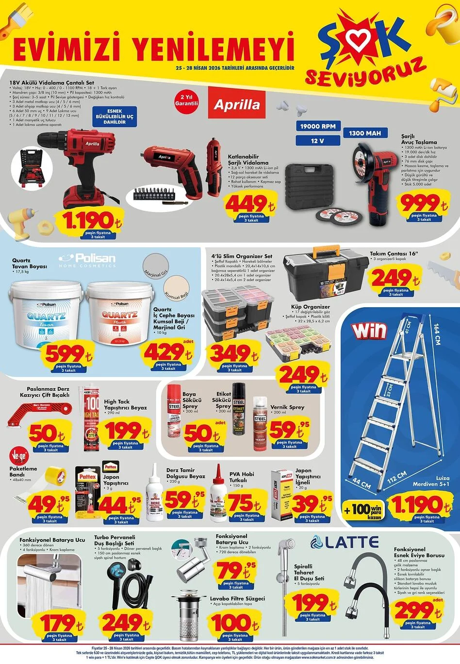 ŞOK 25 Nisan aktüel kataloğu