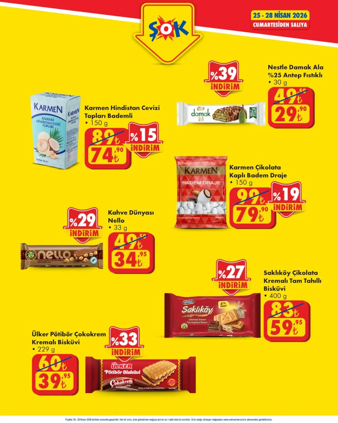 ŞOK 25 Nisan aktüel kataloğu