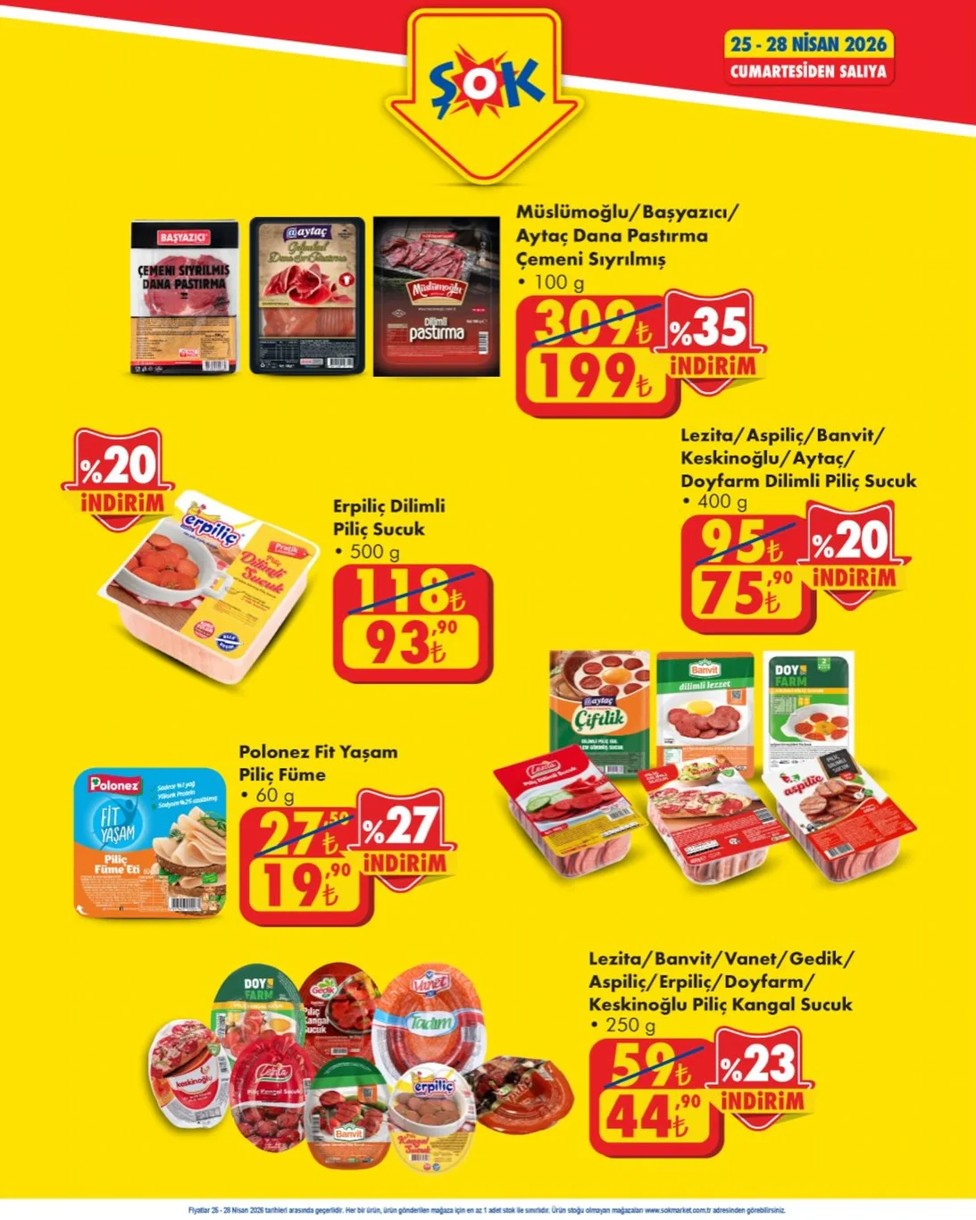 ŞOK 25 Nisan aktüel kataloğu