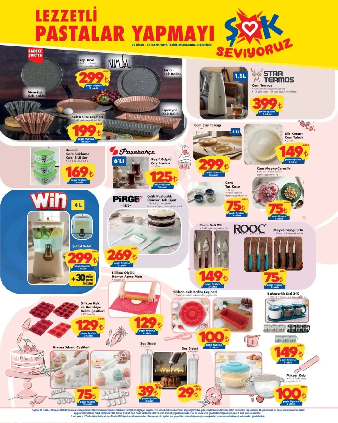 ŞOK 29 Nisan aktüel kataloğu