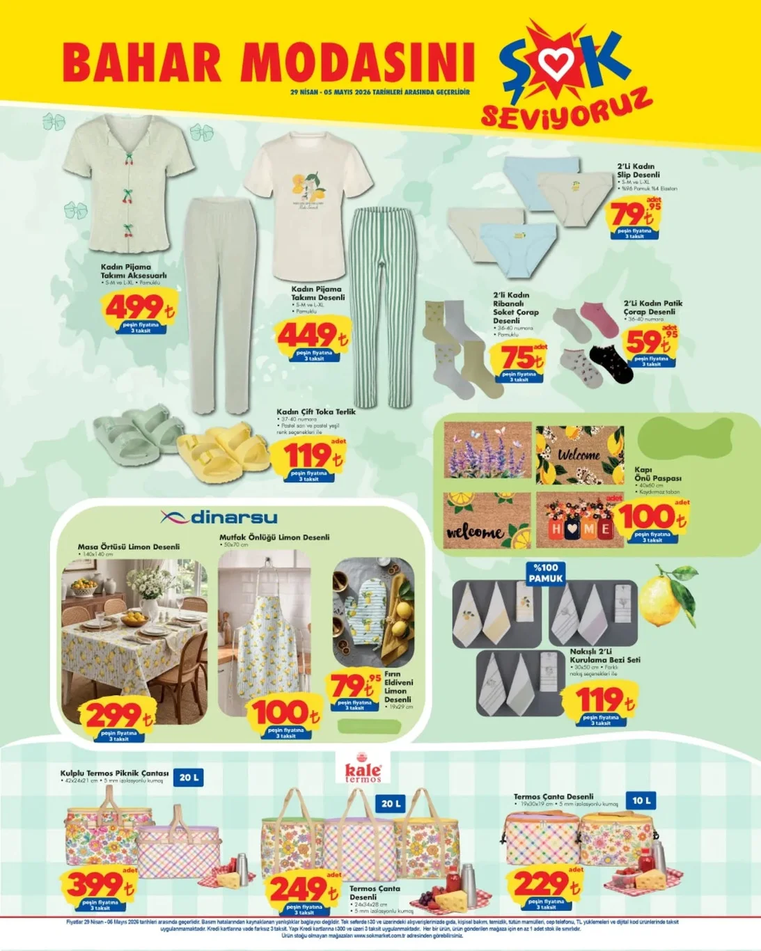 ŞOK 29 Nisan aktüel kataloğu