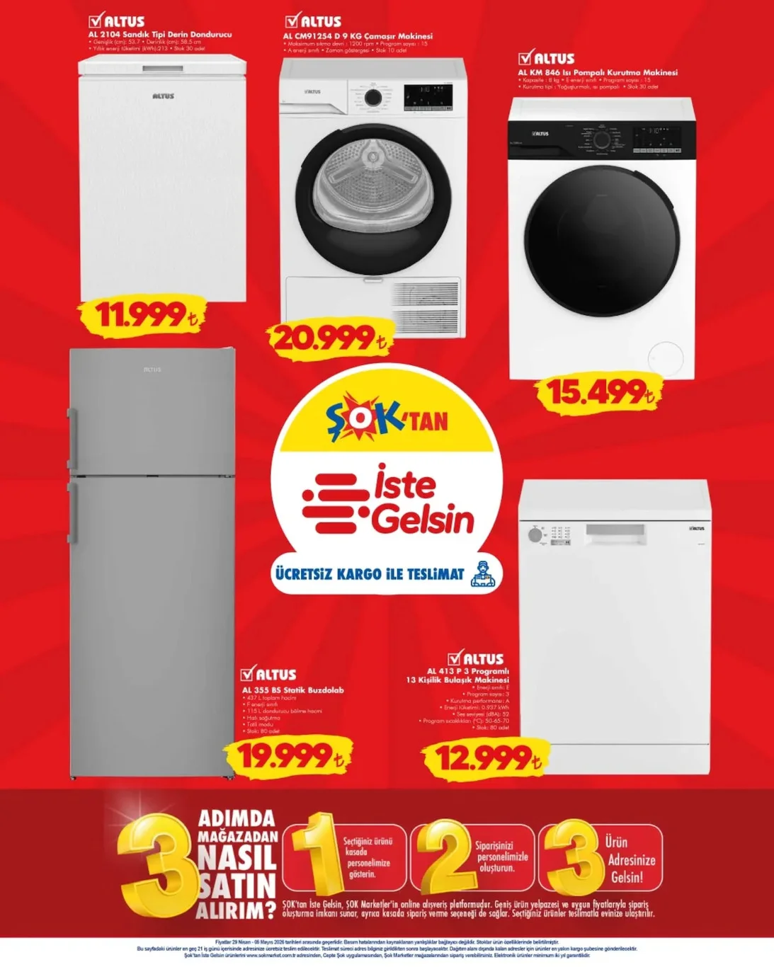 ŞOK 29 Nisan aktüel kataloğu