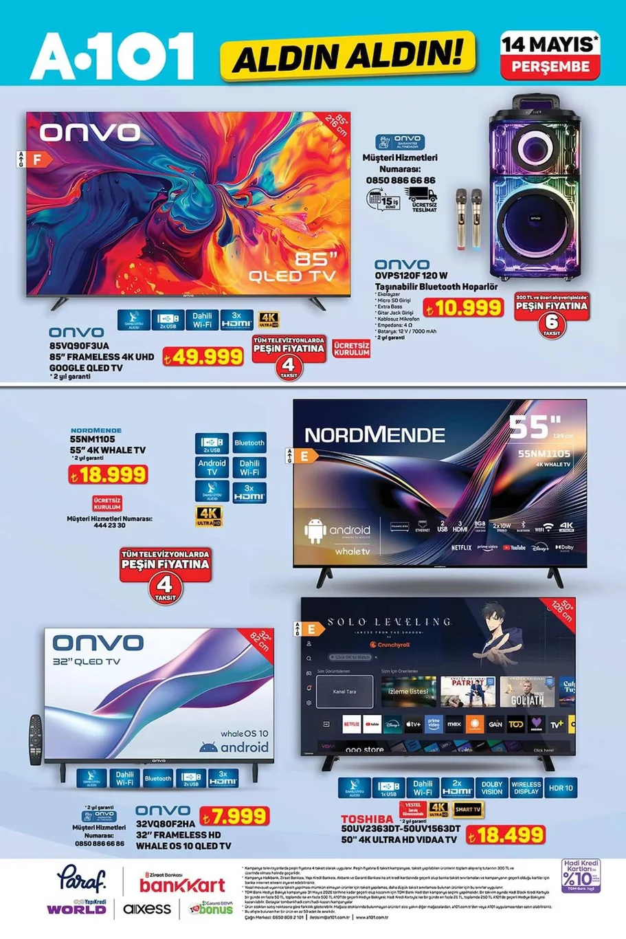 A101 14 Mayıs 2026 aktüel kataloğu
