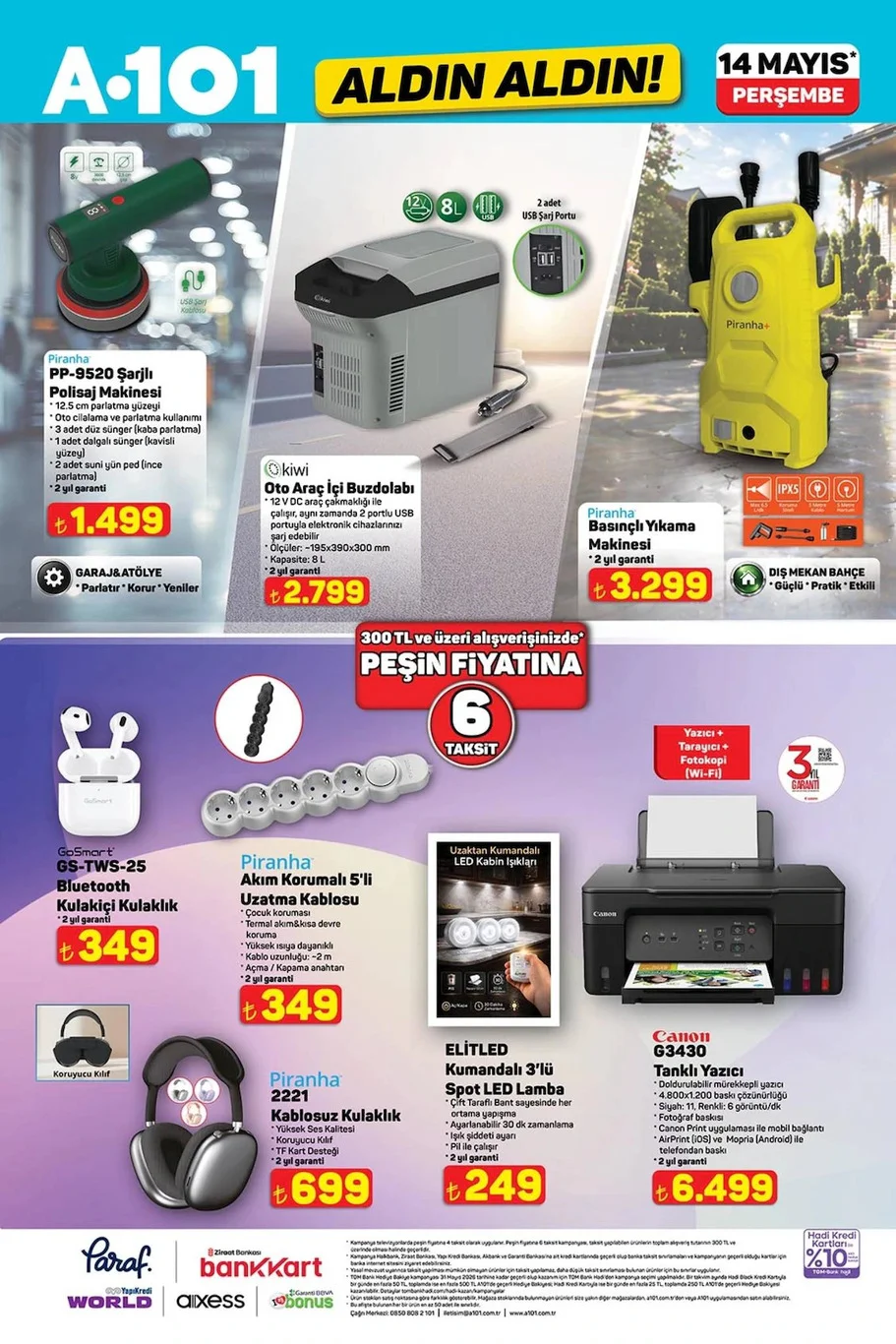 A101 14 Mayıs 2026 aktüel kataloğu