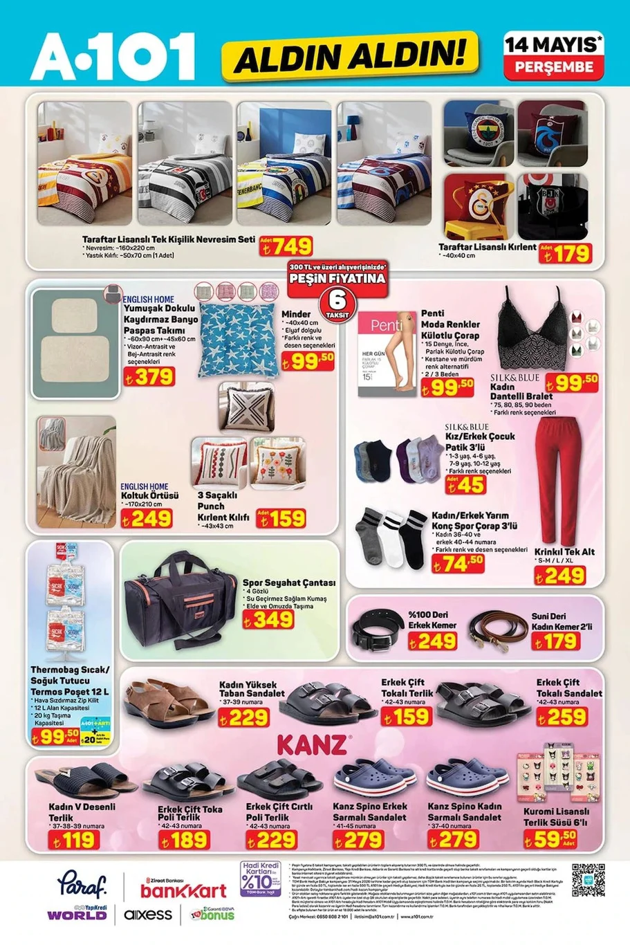 A101 14 Mayıs 2026 aktüel kataloğu