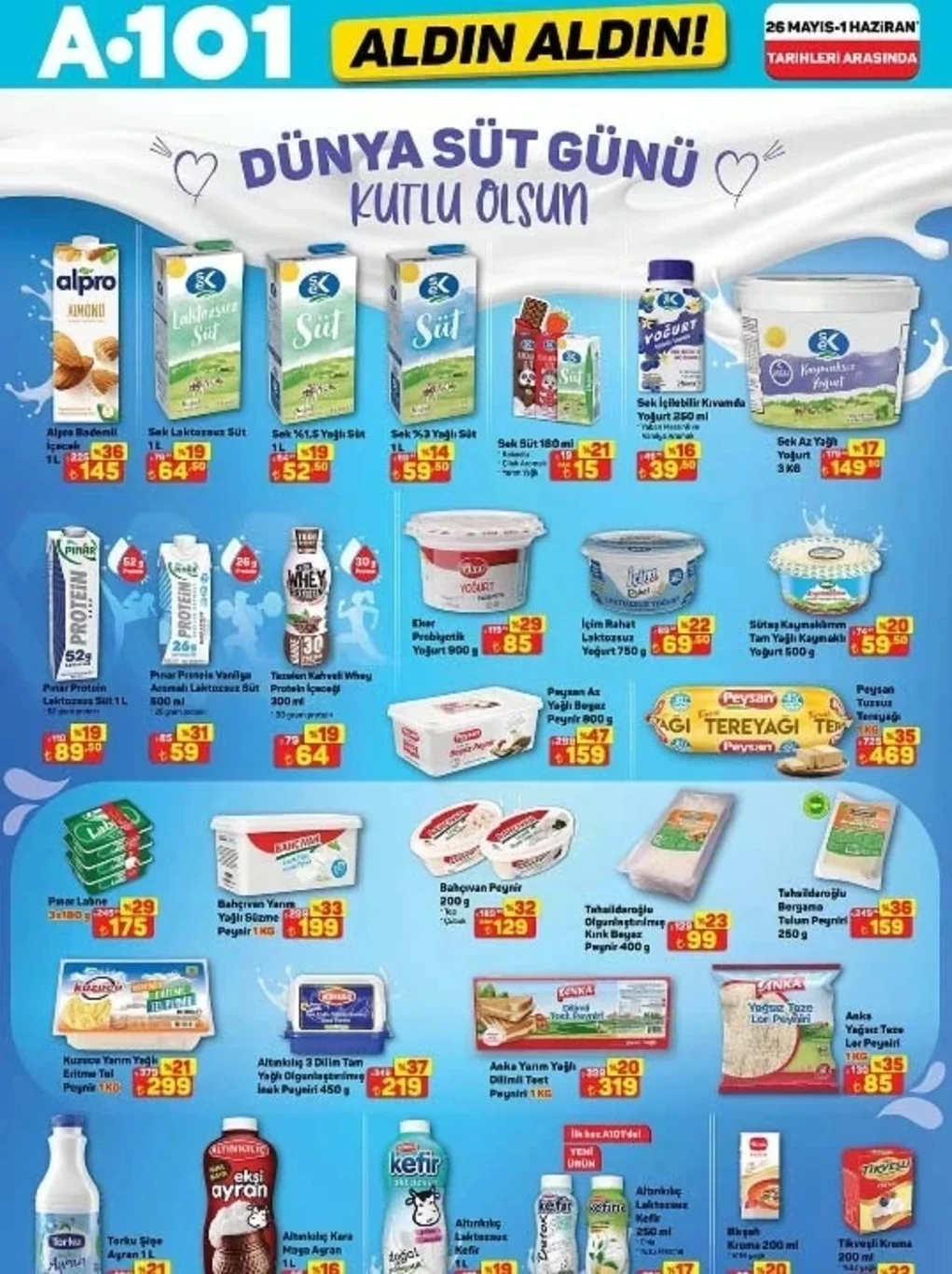 A101 26 Mayıs indirim kataloğu